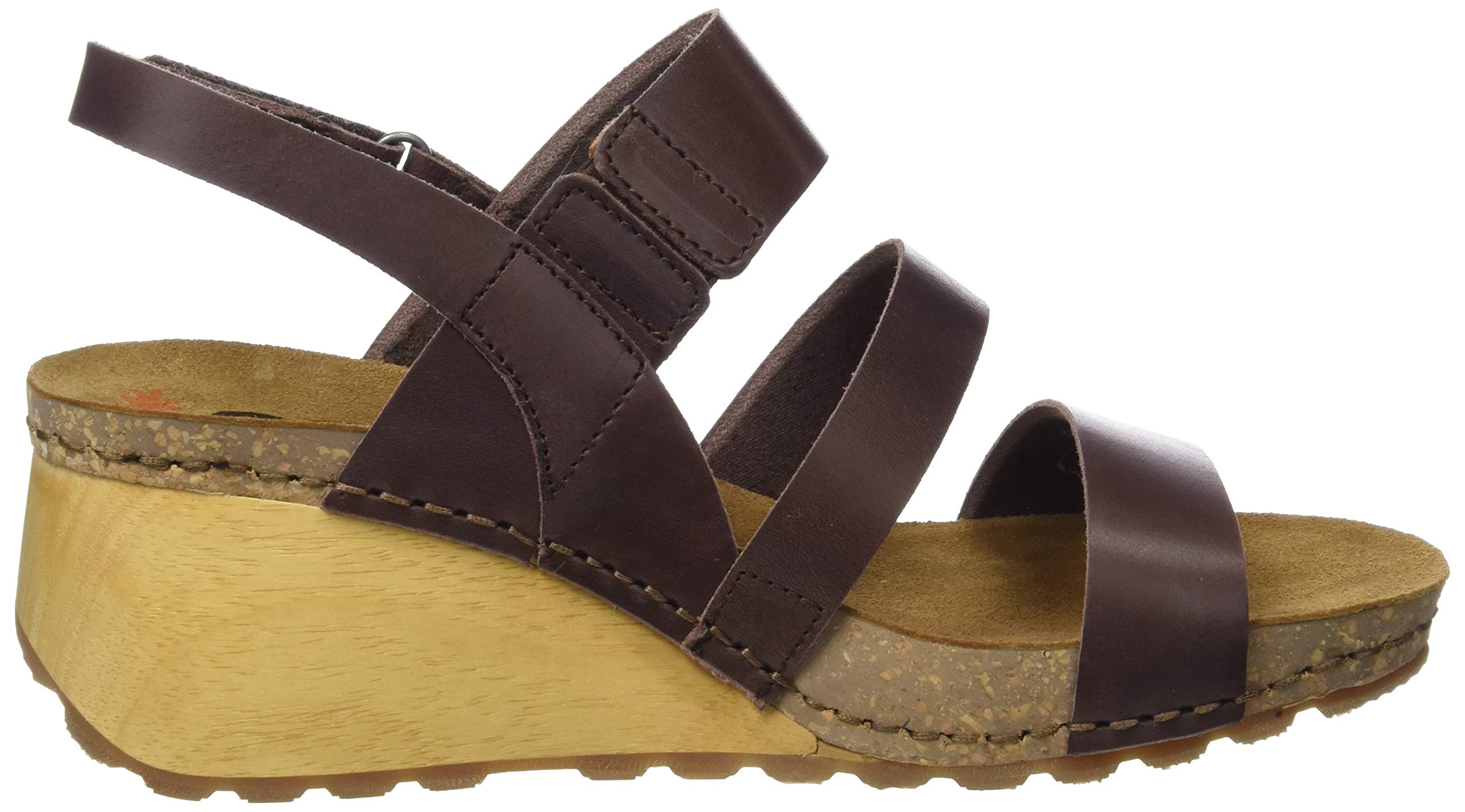 ART Borne sandali donna punta aperta EU 40 zeppa legno