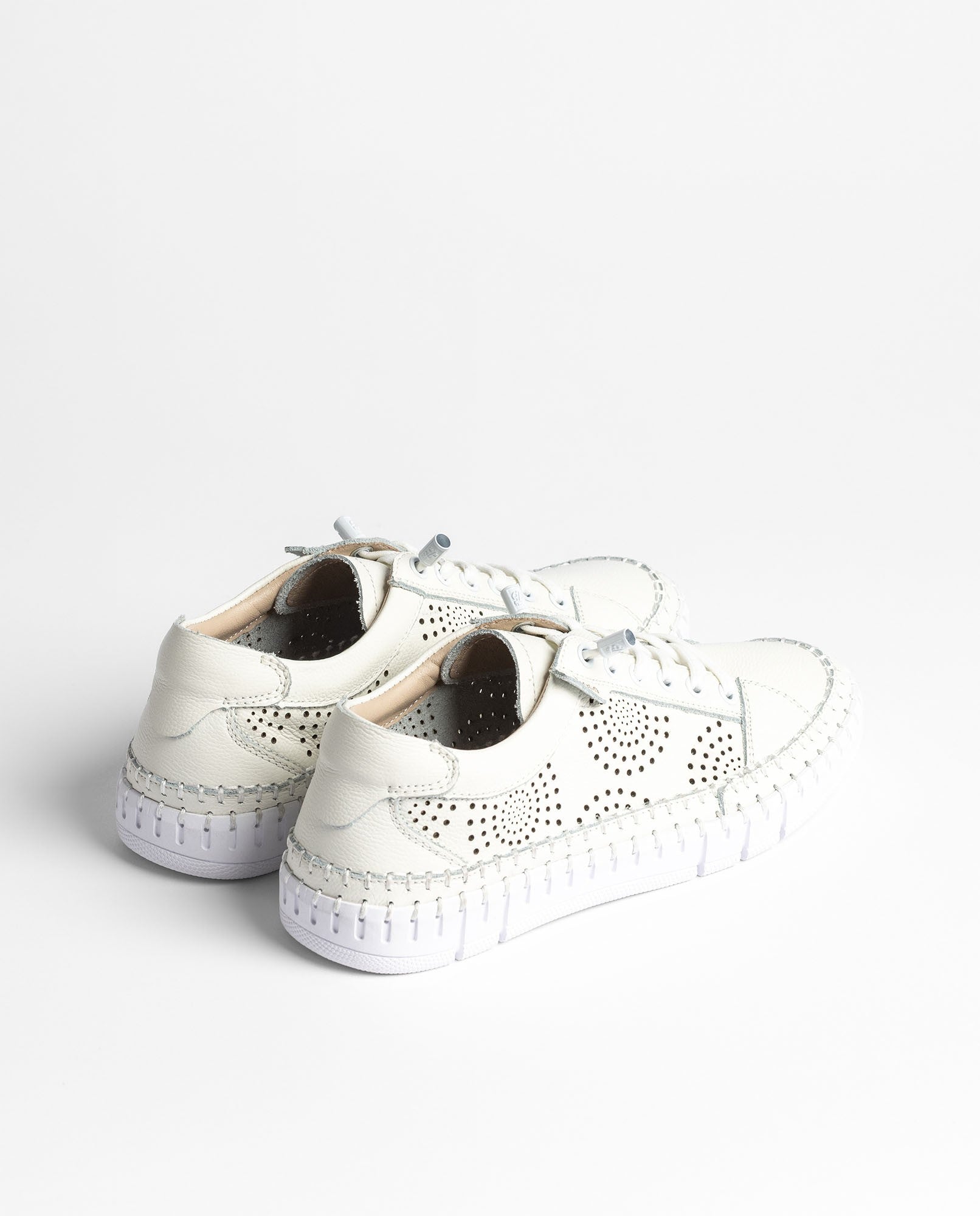 Yokono Flow-100 sneakers donna bianche in pelle
