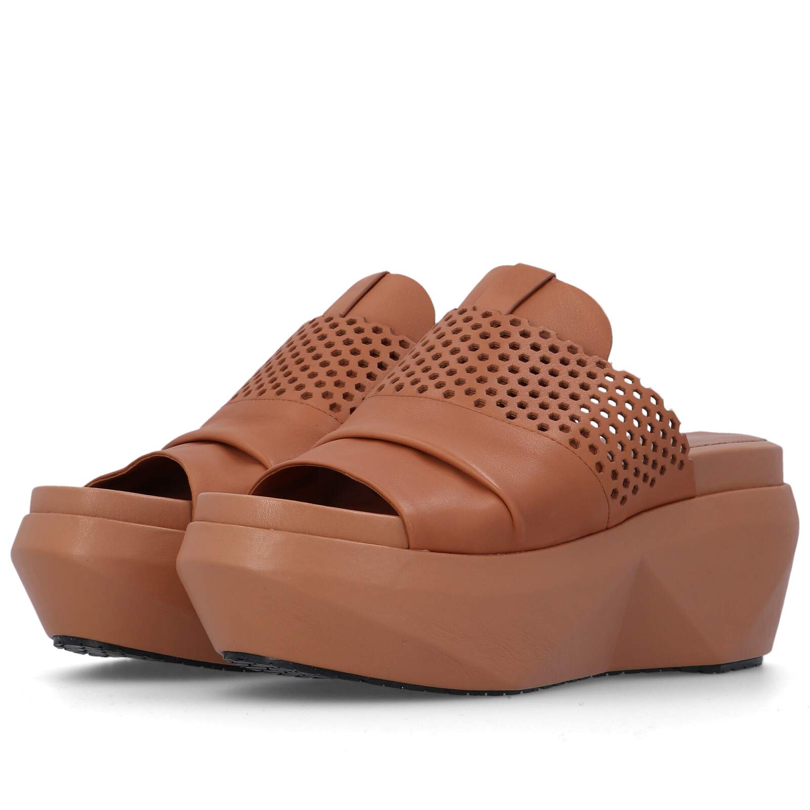 Bruno Premi Poly Cub BZ5101 zeppe marrone 39 in pelle