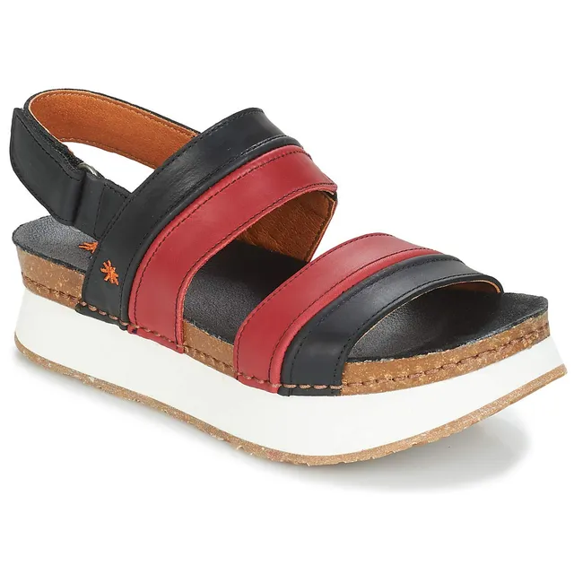 ART Mykonos sandali donna in pelle con piattaforma