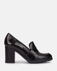 Yokono Kiel-001 décolleté mocassino rosa tacco 9 cm