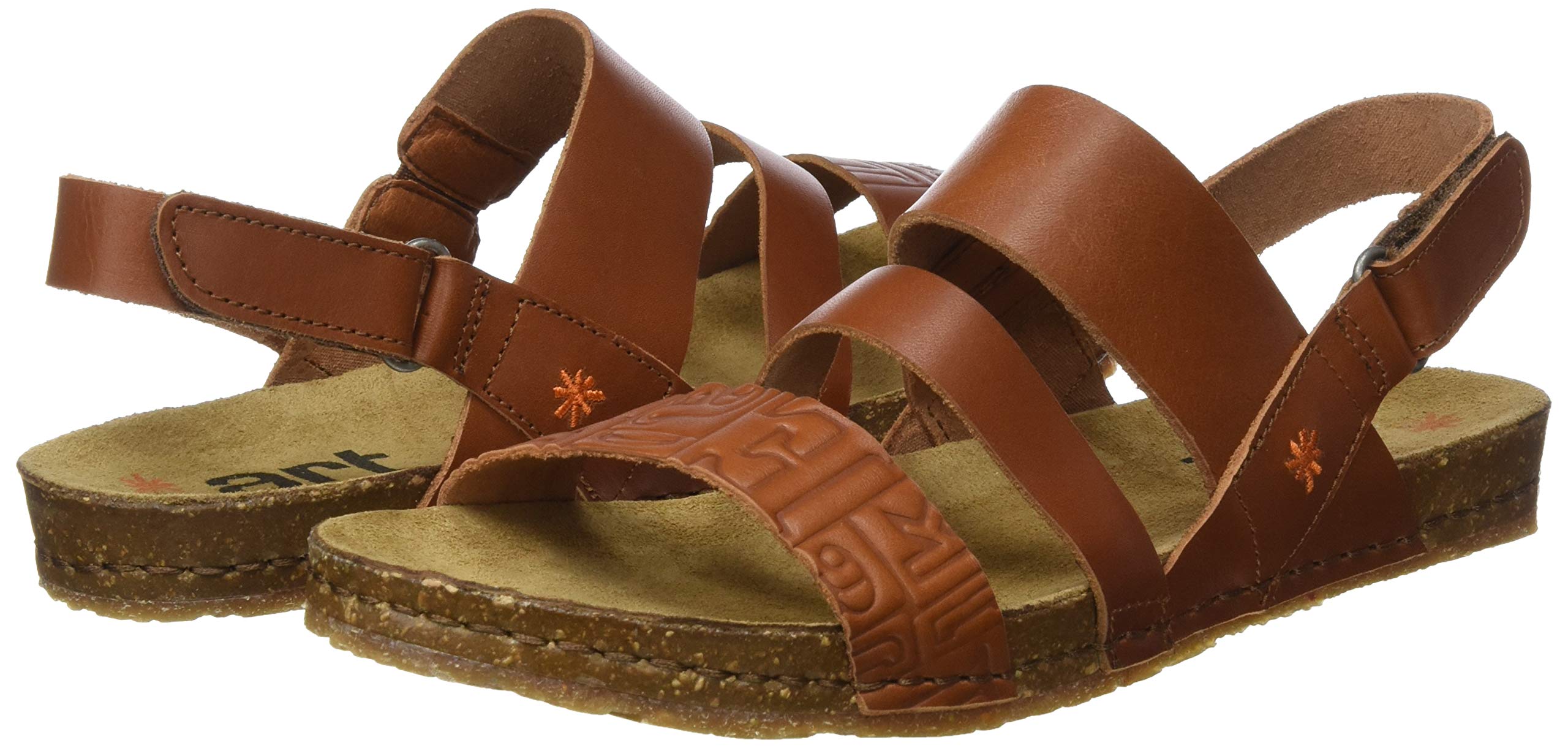 ART 1255 Creta sandali donna aperti in camoscio