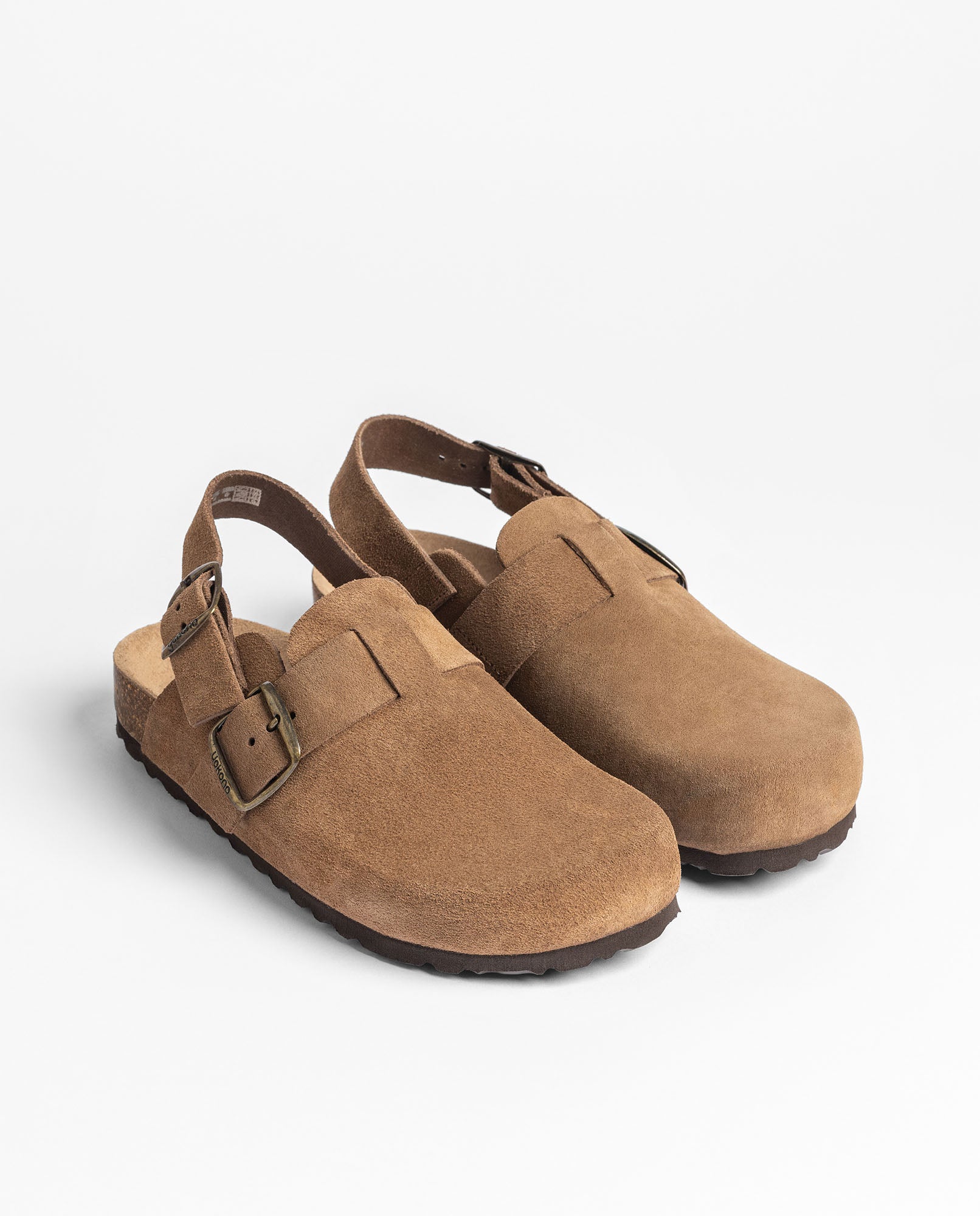 Yokono 600 zoccoli donna marroni in pelle