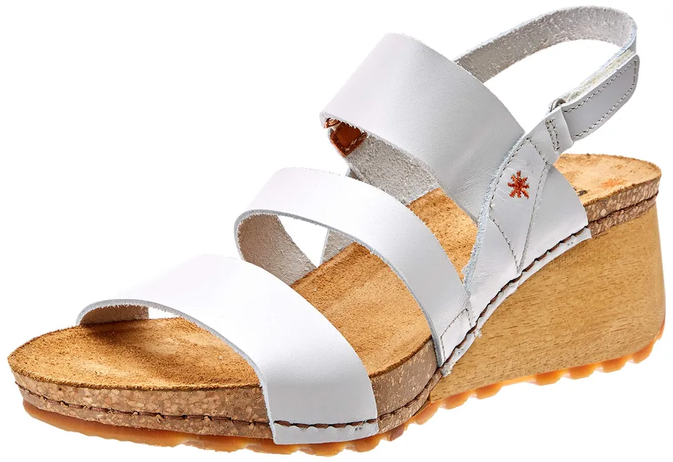 ART Borne sandali donna zeppa legno aperti