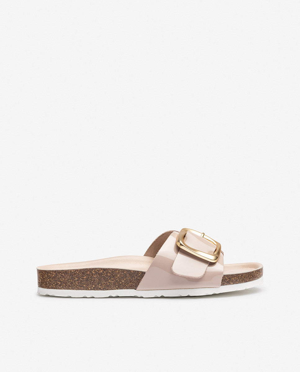 Yokono Granada-114 sandali donna beige fibbia cuoio