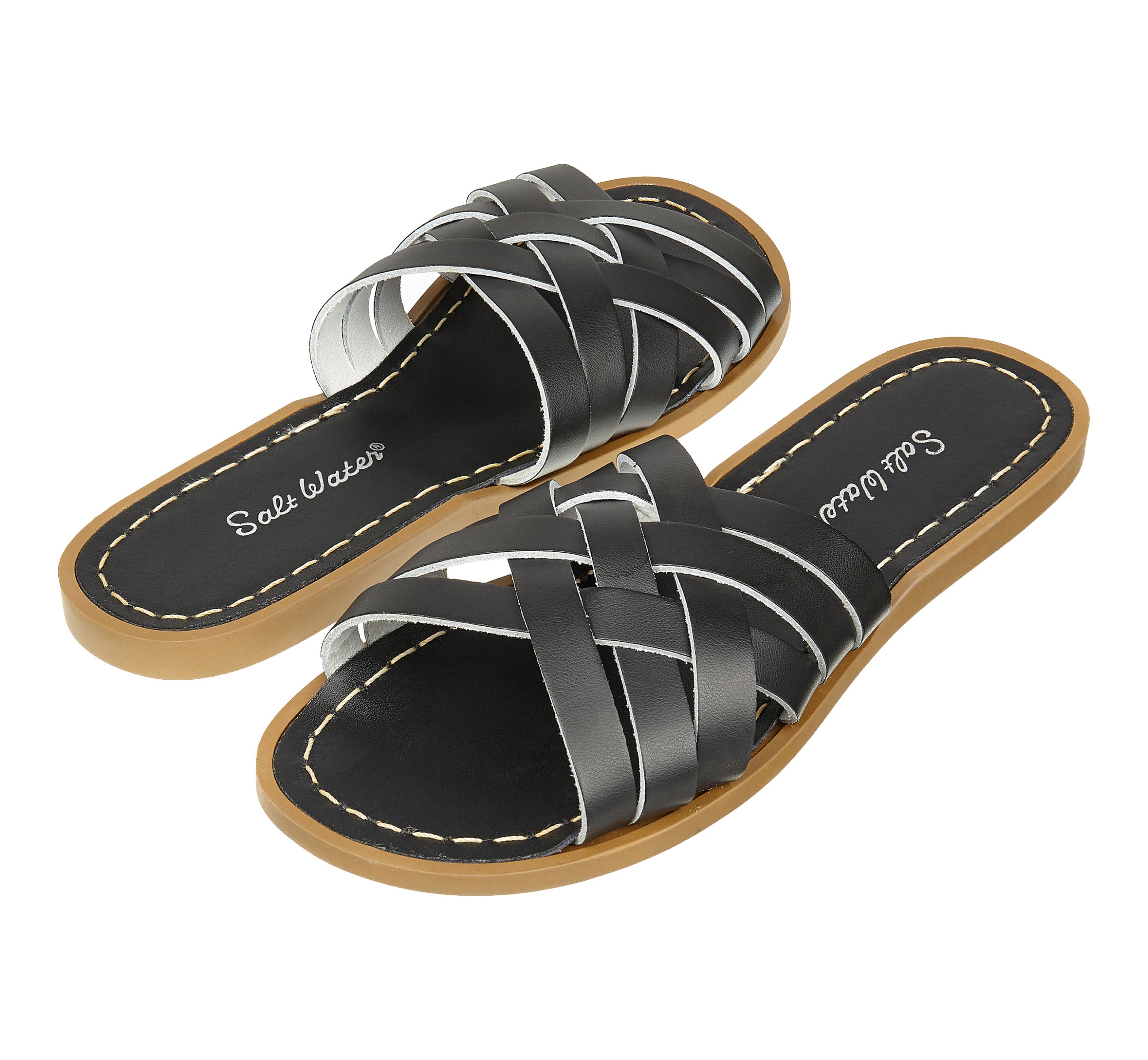 Salt-Water Sandals Retro Slide sandali donna nero impermeabile
