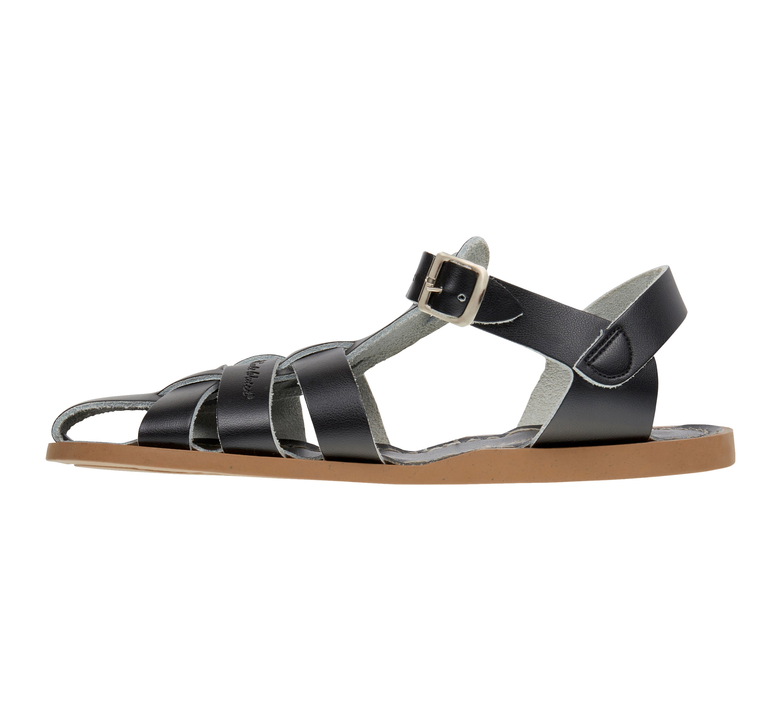 Salt-Water Shark Original sandali pescatore donna neri cuoio