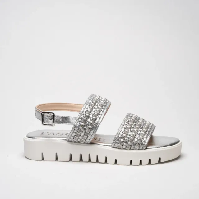 Pasquini Lisa sandalo argento 3 cm platform