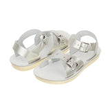 Salt-Water Sweetheart sandali bambina argento in cuoio