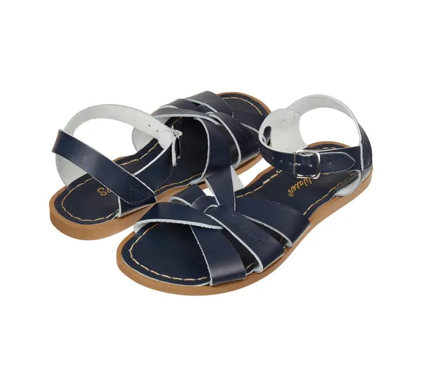 Salt-Water Sandals Original sandali bambino blu navy in cuoio