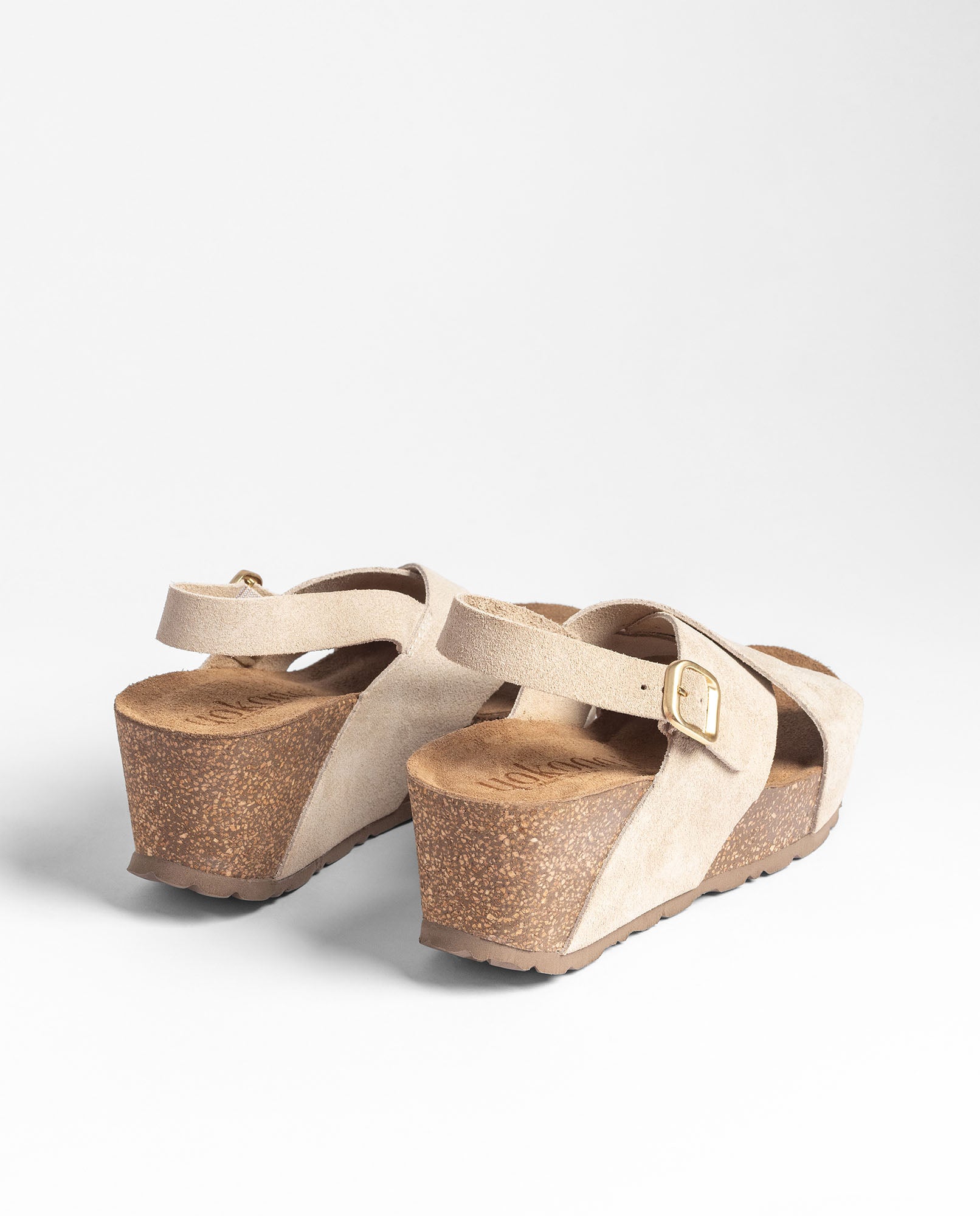Yokono Bari 263 sandali zeppa beige pelle EU 35-42