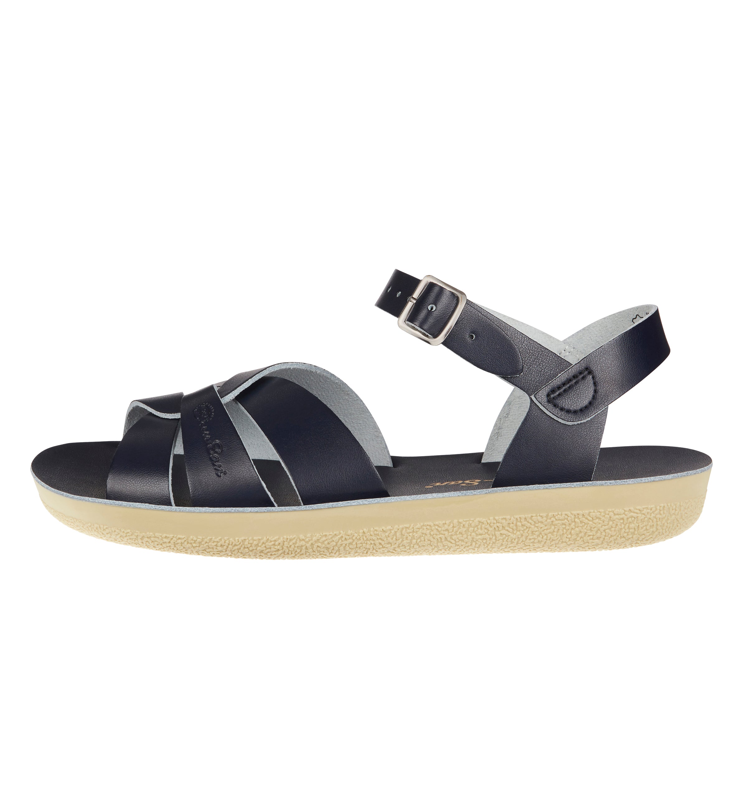 Salt-Water Swimmer Navy sandali mare donna in cuoio