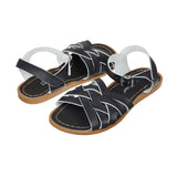 Salt-Water Retro sandali donna blu navy in cuoio