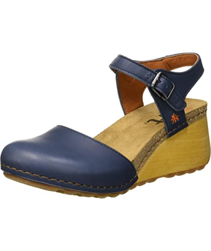 ART Borne sandali donna con zeppa in legno