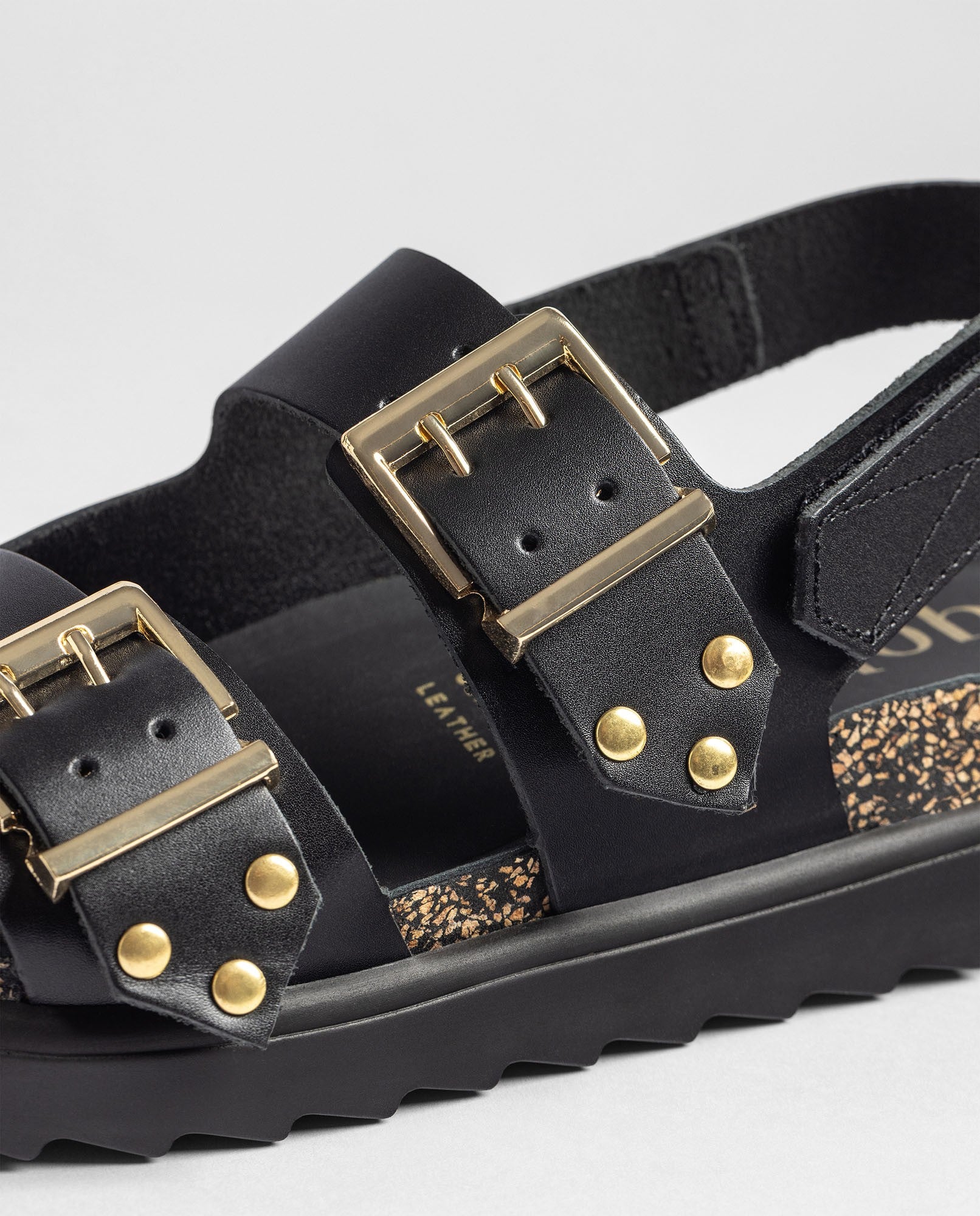 Yokono Tunez 261 Sandali Plateau Nero EU 35-42 in Pelle