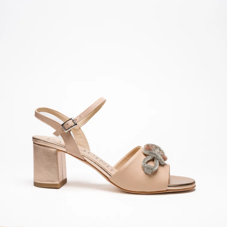 Pasquini Cerimonia Anna sandalo nude tacco 6 cm