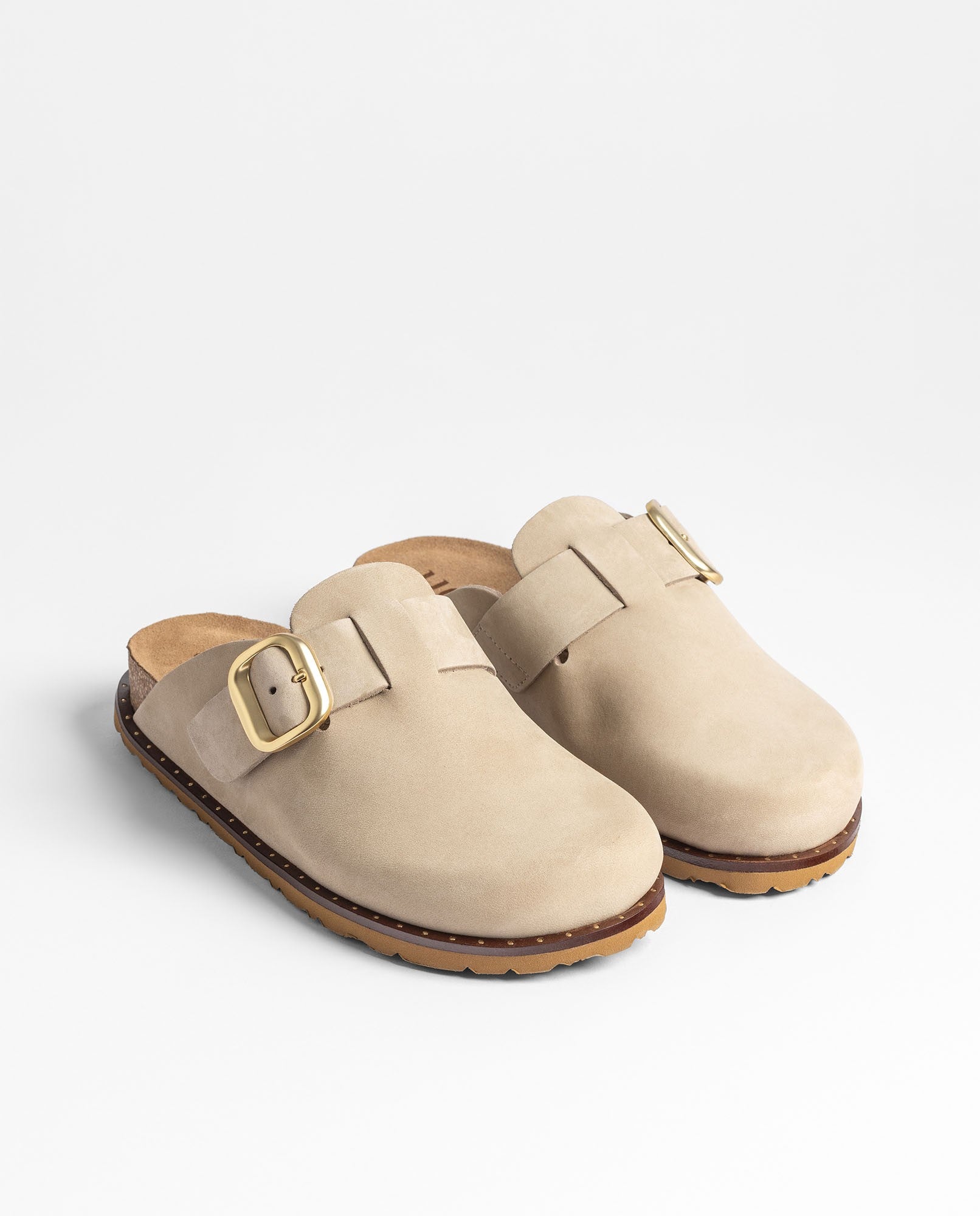 Yokono Bolus 599 zoccoli beige in pelle EU 35-42