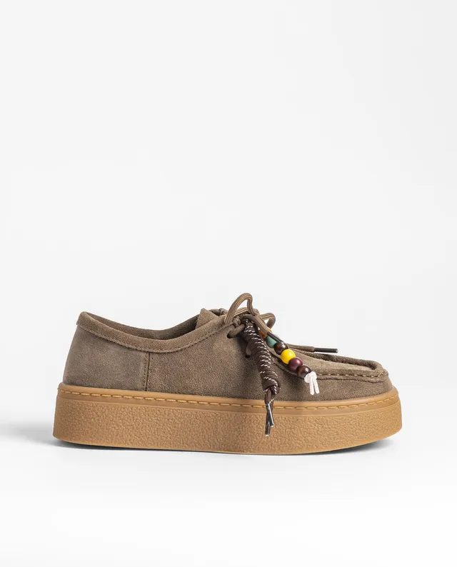 Yokono Maladeta 260 décolleté marrone in pelle con lacci