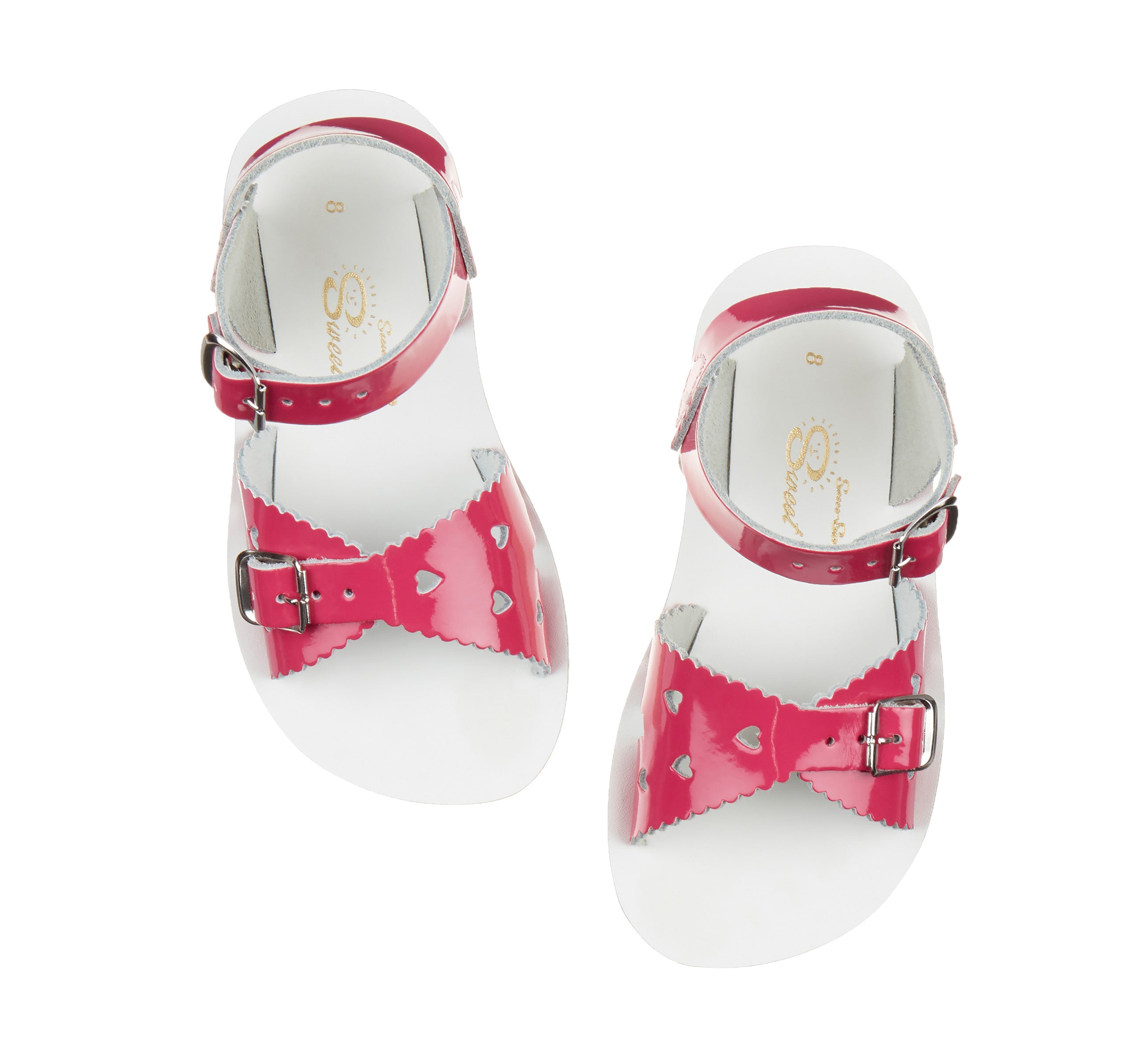 Salt-Water Sandals Sweetheart sandali bambina fucsia lucidi