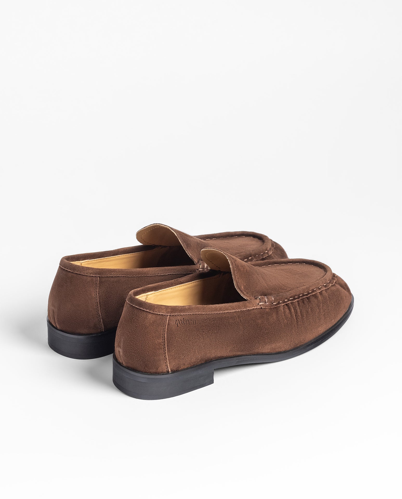 Yokono ISADORA-260 mocassini marrone scuro in pelle