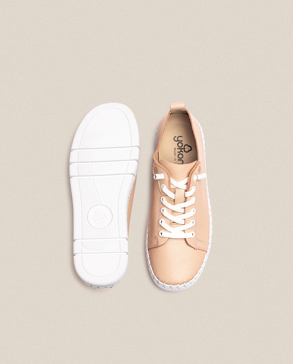Yokono Flow 004 sneakers donna rosa in pelle