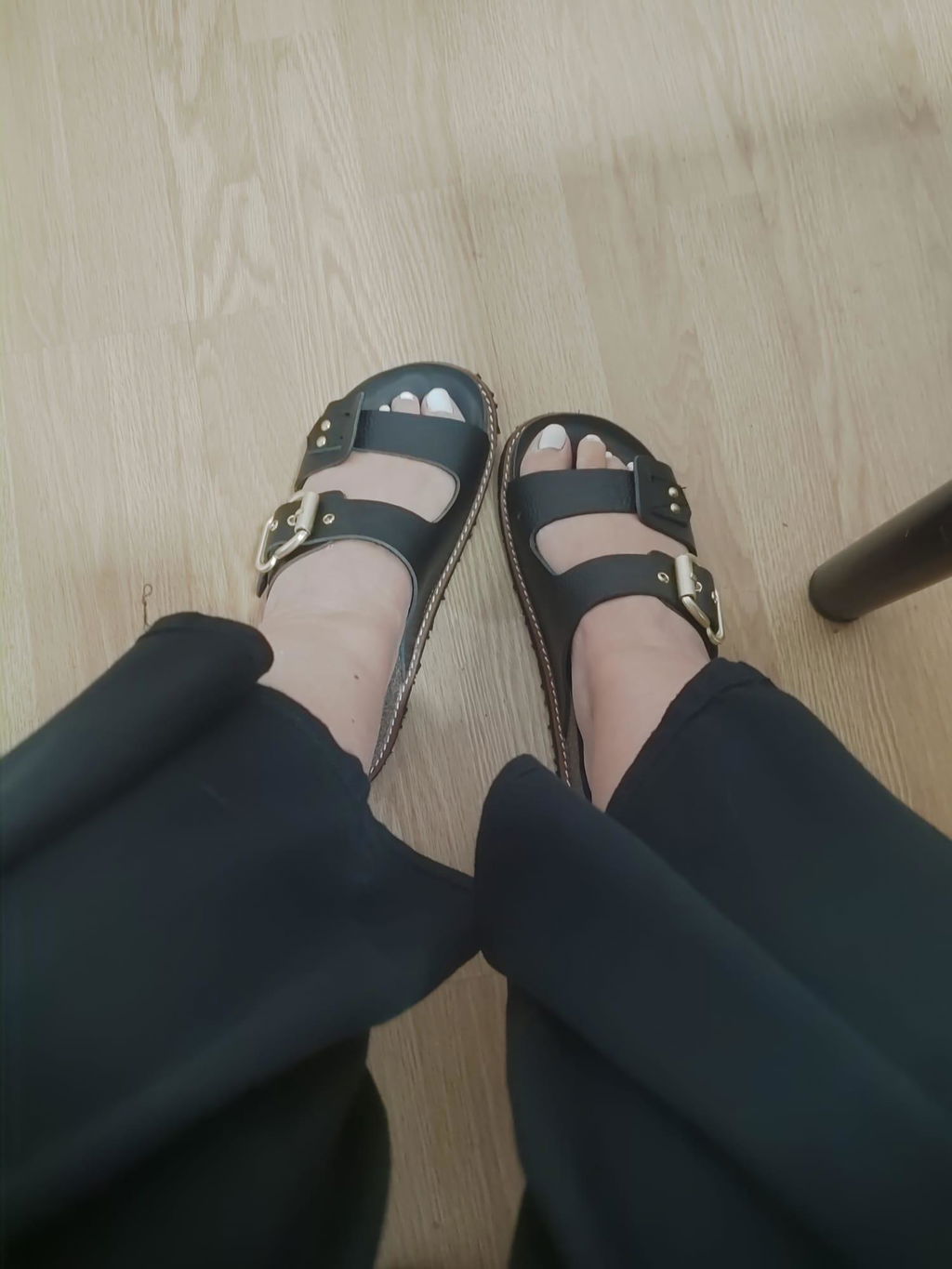 Yokono Oca-252 sandali plateau donna neri in pelle