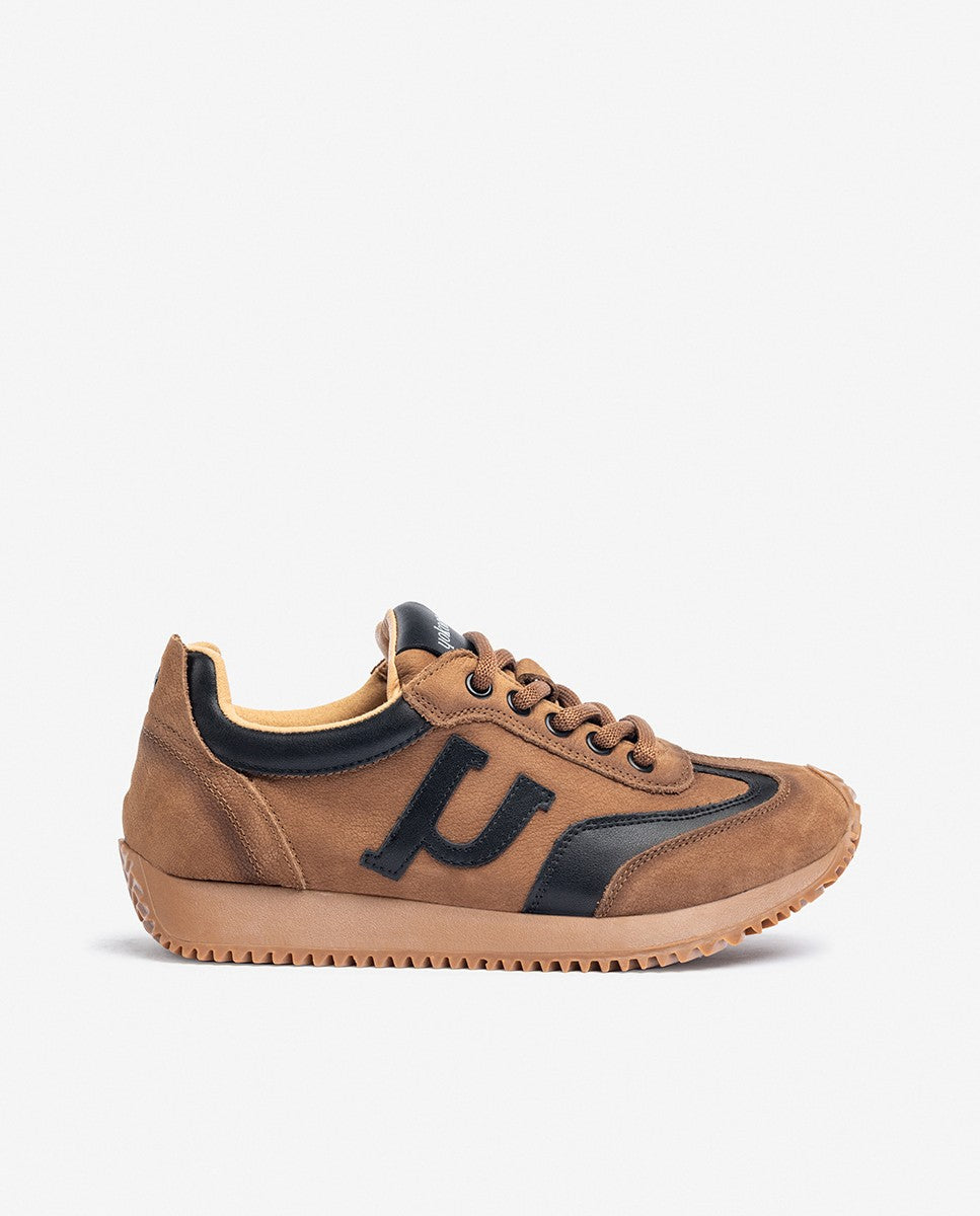 Yokono Guam-001 sneakers donna marroni in pelle