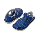 Salt-Water Shark sandali bambino blu cobalto in cuoio